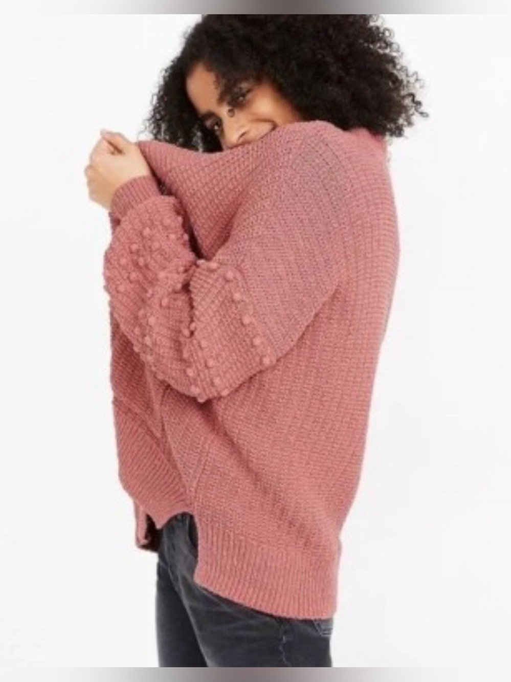 Madewell Bobble Sleeve Cardigan